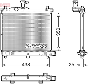 Радиатор охлаждения DENSO DRM41021