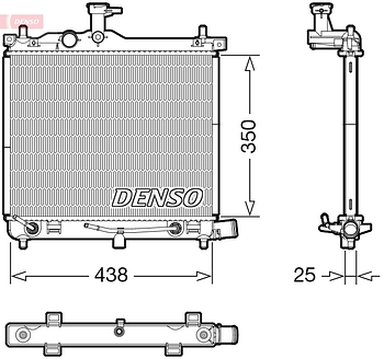 Радиатор охлаждения DENSO DRM41023