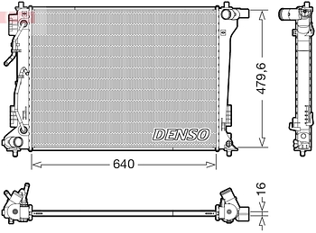 Радиатор охлаждения DENSO DRM41027