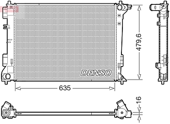 Радиатор охлаждения DENSO DRM41028
