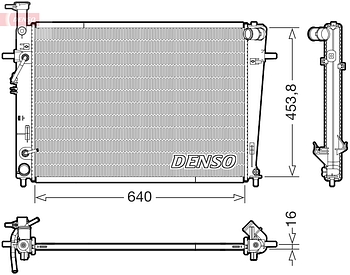 Радиатор охлаждения DENSO DRM41029