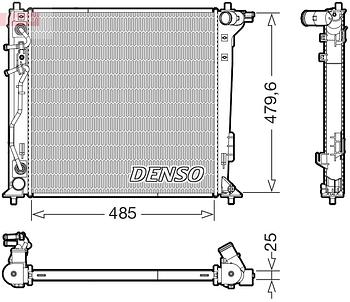 Радиатор охлаждения DENSO DRM41030