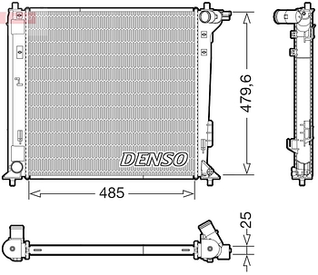Радиатор охлаждения DENSO DRM41031