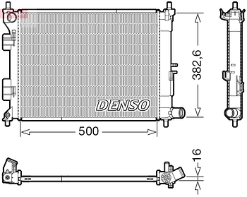 Радиатор охлаждения DENSO DRM41032