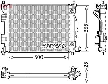 Радиатор охлаждения DENSO DRM41033