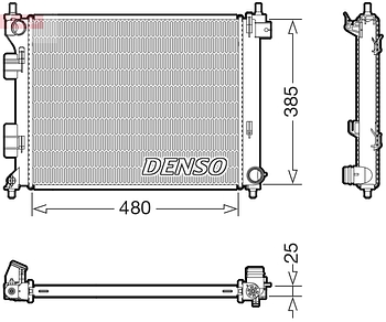 Радиатор охлаждения DENSO DRM41034