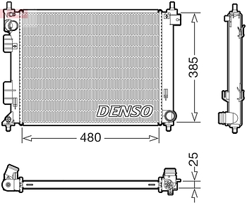 Радиатор охлаждения DENSO DRM41035