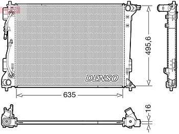Радиатор охлаждения DENSO DRM41036