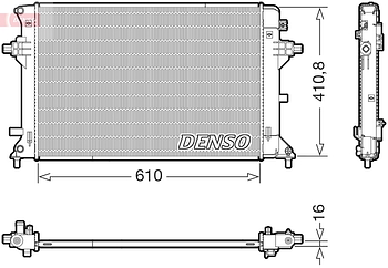 Радиатор охлаждения DENSO DRM41038