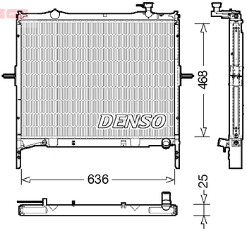 Радиатор охлаждения DENSO DRM43001