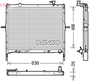 Радиатор охлаждения DENSO DRM43002