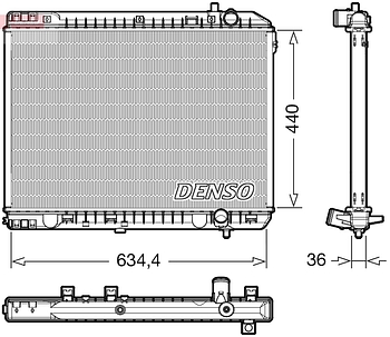 Радиатор охлаждения DENSO DRM43008