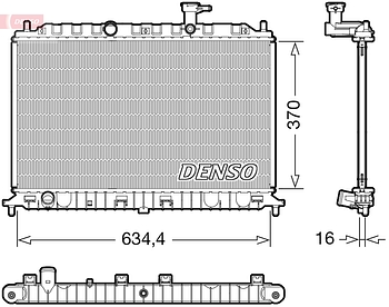 Радиатор охлаждения DENSO DRM43009