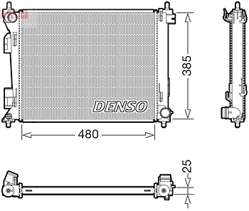 Радиатор охлаждения DENSO DRM43010