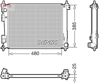 Радиатор охлаждения DENSO DRM43011