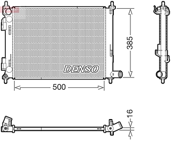 Радиатор охлаждения DENSO DRM43013