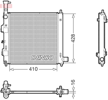 Радиатор охлаждения DENSO DRM43014