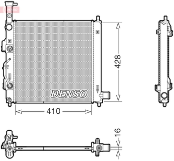 Радиатор охлаждения DENSO DRM43015