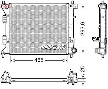 Радиатор охлаждения DENSO DRM43016