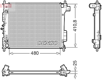 Радиатор охлаждения DENSO DRM43018
