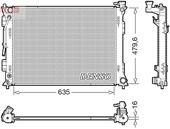 Радиатор охлаждения DENSO DRM43020