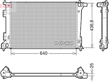 Радиатор охлаждения DENSO DRM43021