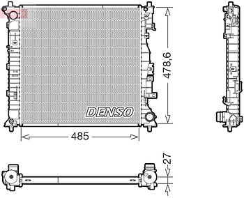 Радиатор охлаждения DENSO DRM43022