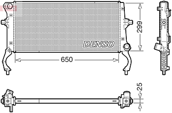 Радиатор охлаждения DENSO DRM43023