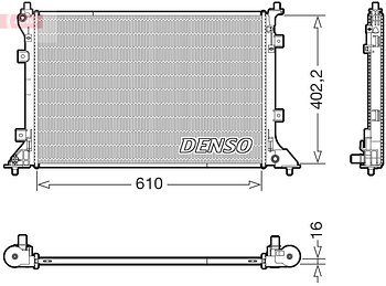 Радиатор охлаждения DENSO DRM43024