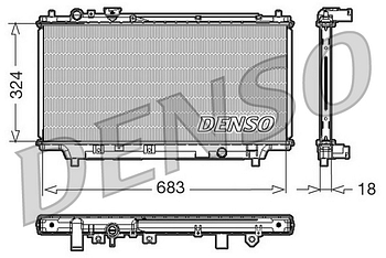 Радиатор охлаждения DENSO DRM44002