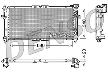Радиатор охлаждения DENSO DRM44004