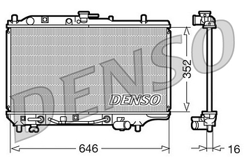 Радиатор охлаждения DENSO DRM44005