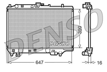 Радиатор охлаждения DENSO DRM44006