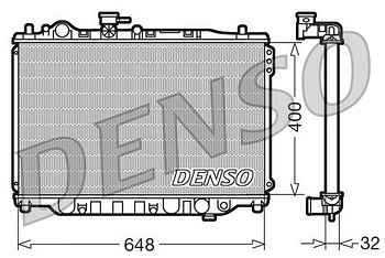 Радиатор охлаждения DENSO DRM44007
