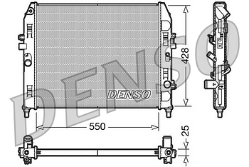 Радиатор охлаждения DENSO DRM44008