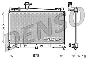 Радиатор охлаждения DENSO DRM44010