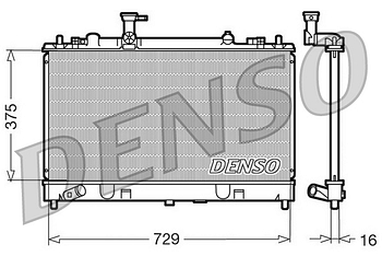 Радиатор охлаждения DENSO DRM44011