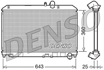 Радиатор охлаждения DENSO DRM44013
