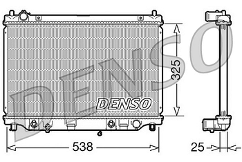 Радиатор охлаждения DENSO DRM44014