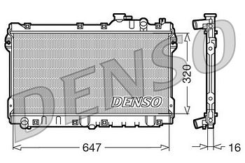 Радиатор охлаждения DENSO DRM44015