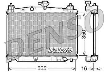 Радиатор охлаждения DENSO DRM44016