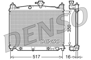 Радиатор охлаждения DENSO DRM44019