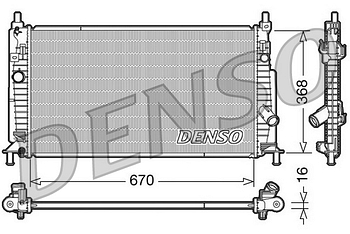 Радиатор охлаждения DENSO DRM44020