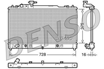 Радиатор охлаждения DENSO DRM44021