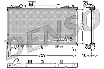 Радиатор охлаждения DENSO DRM44022