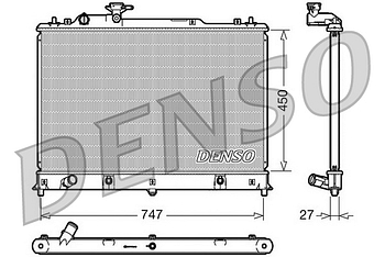 Радиатор охлаждения DENSO DRM44025