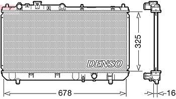 Радиатор охлаждения DENSO DRM44032