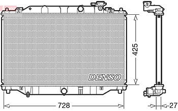 Радиатор охлаждения DENSO DRM44040
