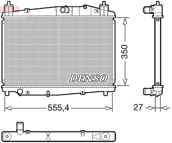Радиатор охлаждения DENSO DRM44046
