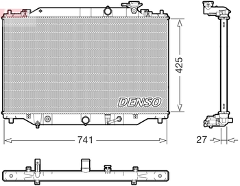 Радиатор охлаждения DENSO DRM44051